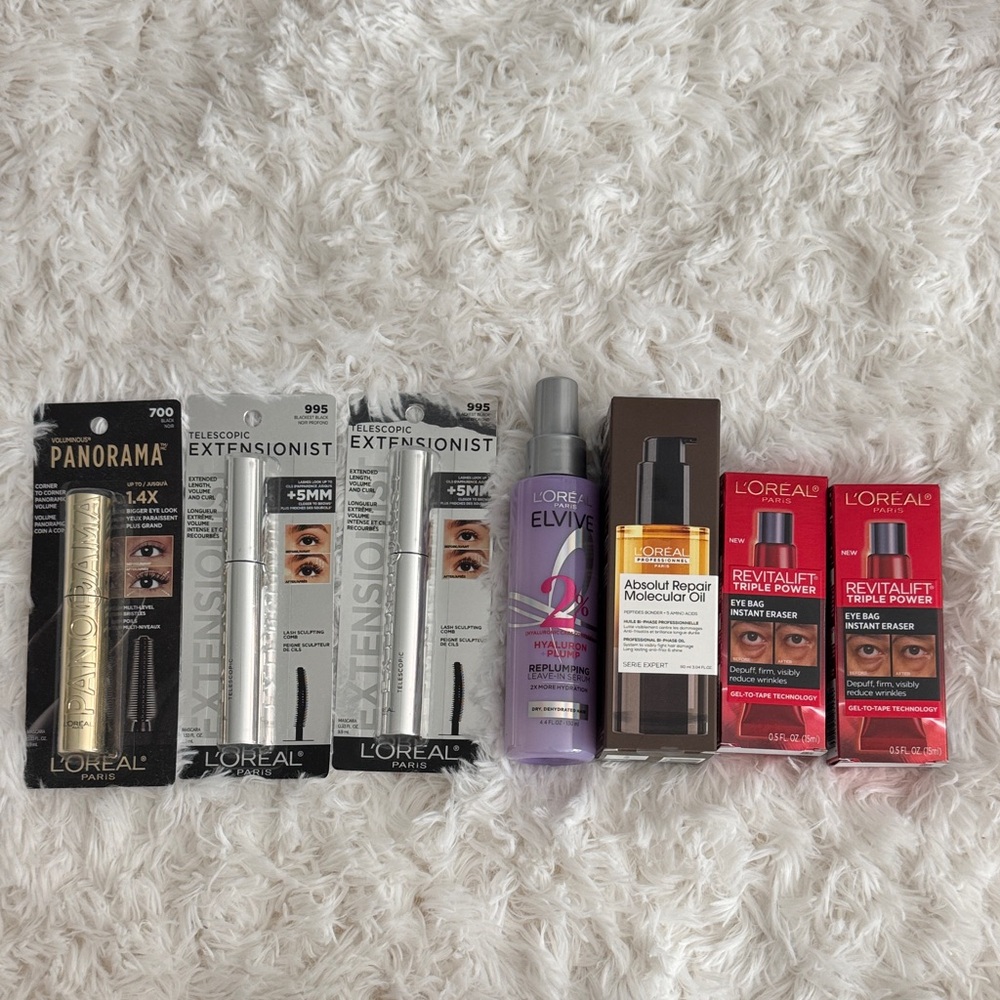 Brand new L’Oréal gift set- Mascaras, Serums & Hair Treatments